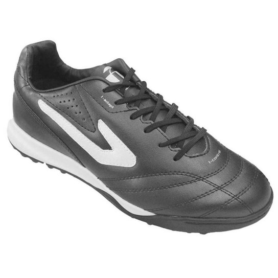 Chuteira Society Topper Maestro TD II - Preto+Branco