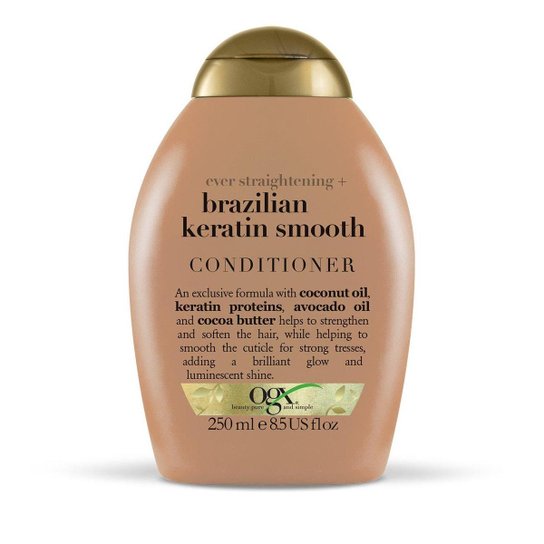 Condicionador OGX Brazilian Keratin Smooth 250ml - Incolor