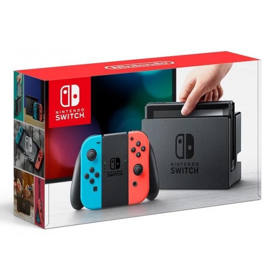 Console + Joy-Con Azul + Joy-Con Vermelho - Nintendo - Nintendo Switch - Incolor