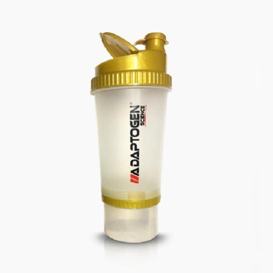 Coqueteleira Bottle 3 em 1 700 ml - Adaptogen - Branco