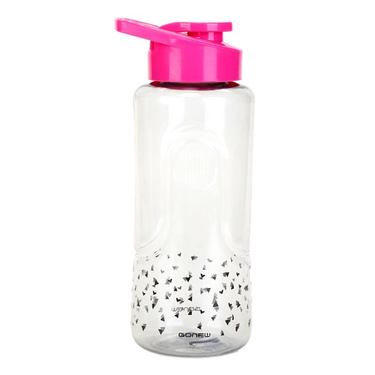 Coqueteleira Gonew Love Hearts 1L - Grafite+Rosa