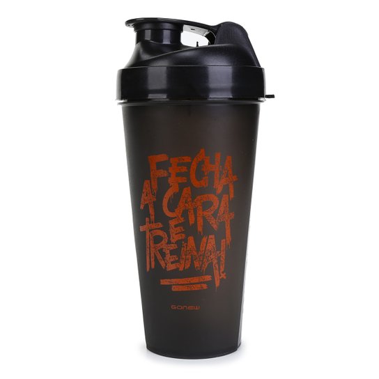 Coqueteleira Gonew M 600ml - Preto+Laranja