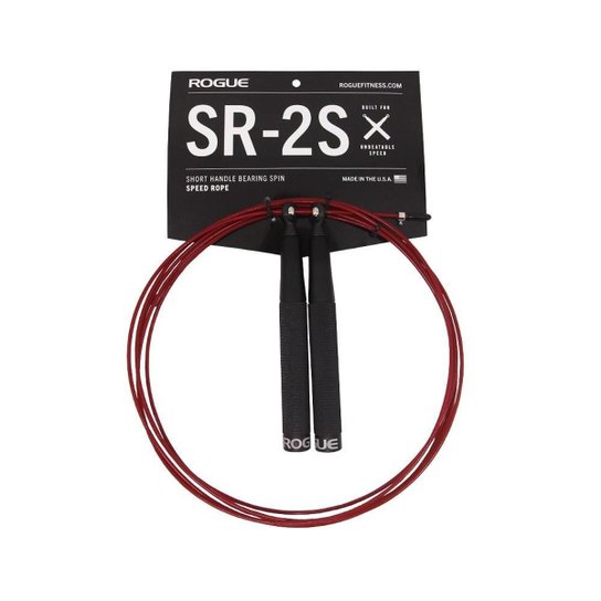 Corda Crossfit Speed Rope Rogue Sr2s Manopla Aluminio - Preto