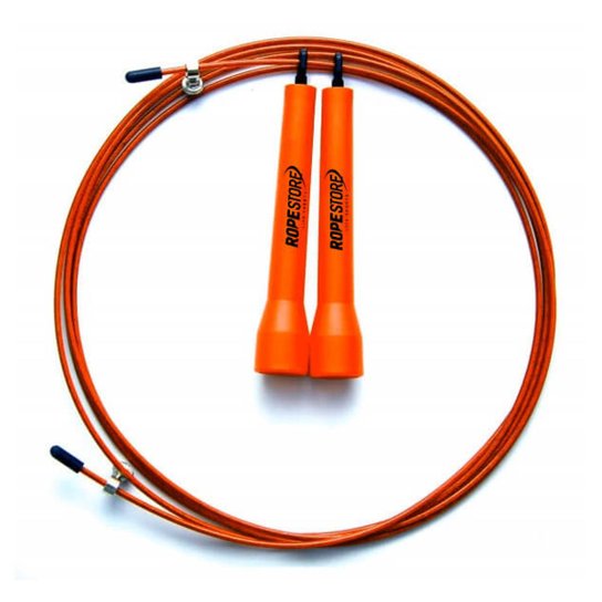 Corda de Pular Aço Speed Rope Com Rolamento - Laranja