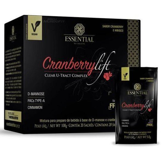 Cranberrylift - 20 Sachês de 5g - Essential Nutrition -