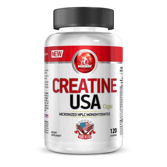 Creatina Monohidratada e Micronizada Midway 120 Caps -