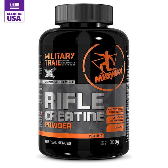 Creatina Monohidratada e Micronizada Military Trail 300g -