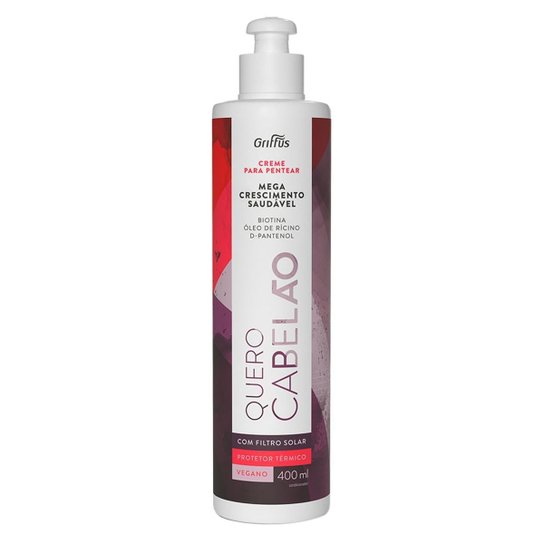 Creme para Pentear Griffus Quero Cabelão 400ml - Incolor