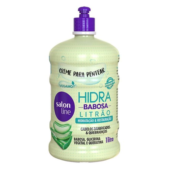 Creme para Pentear Salon Line Hidra Babosa 1L - Incolor