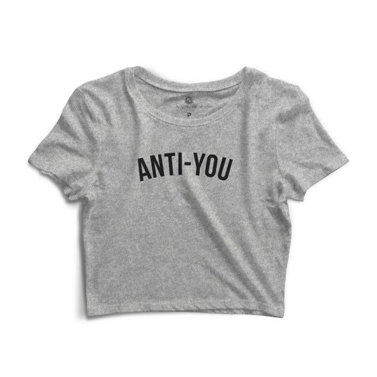 Cropped Morena Deluxe Anti You - Cinza