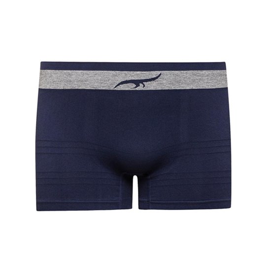 Cueca Boxer Jacquard Sem Costura ZEE RUCCI - Azul Escuro