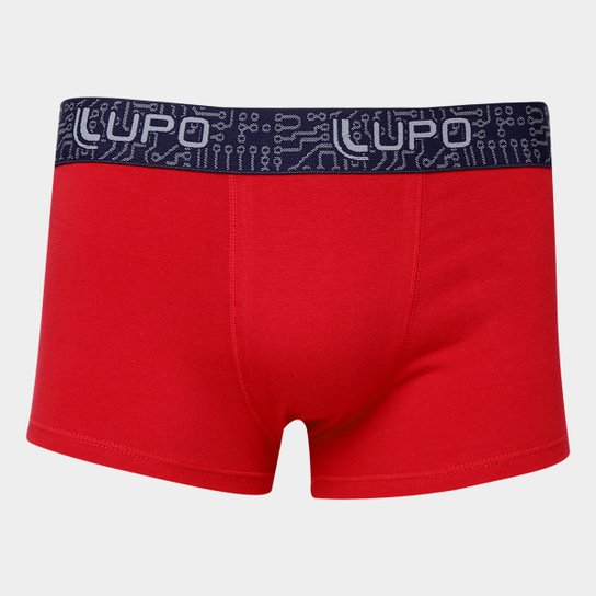 Cueca Boxer Lupo - Vermelho