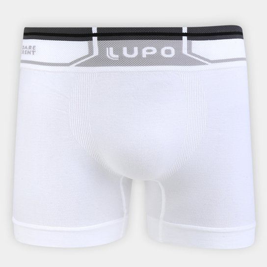 Cueca Boxer Lupo Sem Costura Masculina - Branco