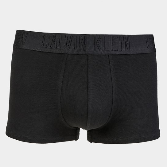 Cueca Calvin Klein Low Rise Trunk Cotton Black Masculina - Preto