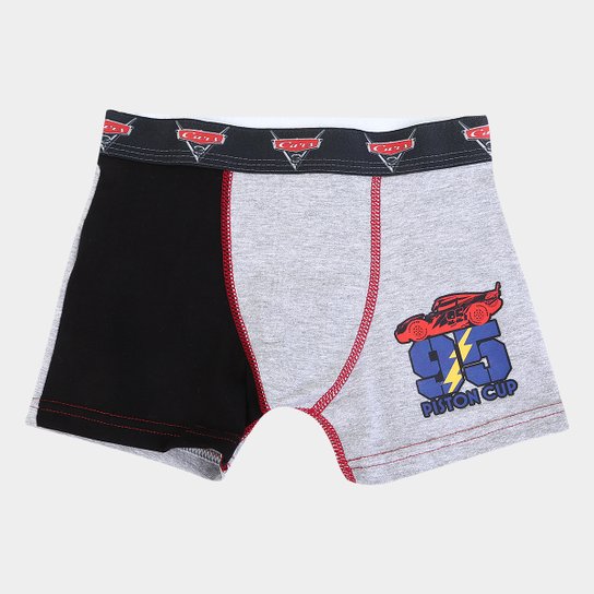 Cueca Infantil Lupo Boxer Estampa Carros - Mescla