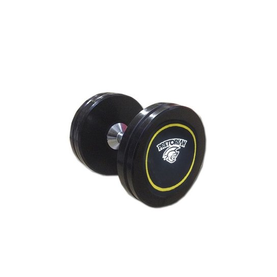 Dumbbell Cromado Vulcanizado Blindado Pretorian - Preto