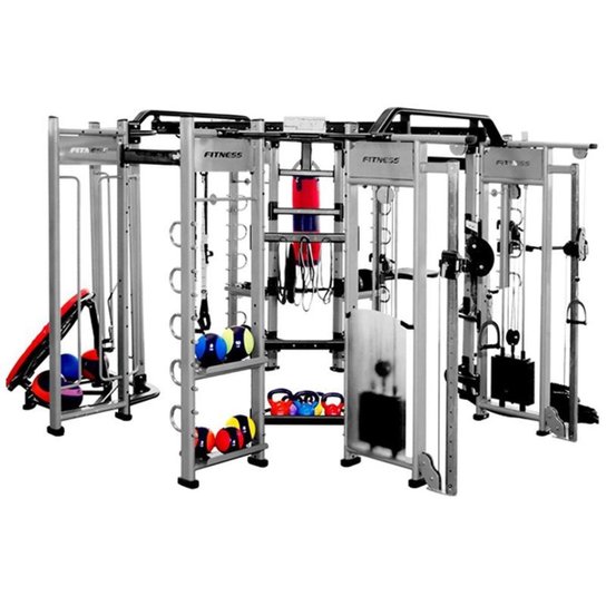 Estação de Musculação Crossfit Kikos 360 Extreme - Cinza