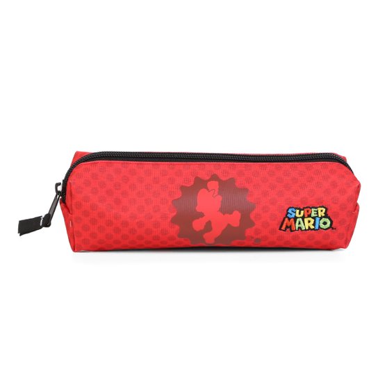 Estojo Ecolar Infantil DMW Nintendo Soft - Vermelho