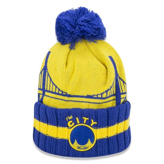 Gorro New Era Golden State Warriors Nba - Amarelo+Azul