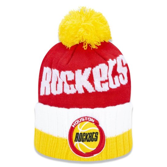 Gorro New Era Houston Rockets Nba - Amarelo+Vermelho