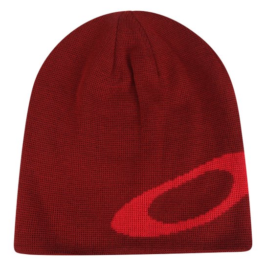 Gorro Oakley Mainline Beanie Dupla Face Masculino - Vermelho