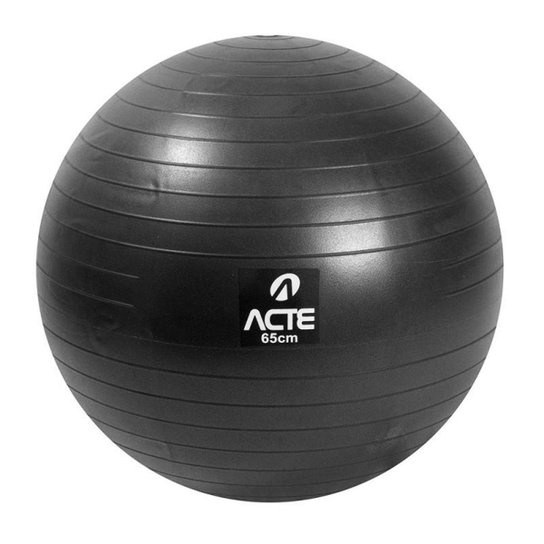 Gym Ball T9 65cm Preta Acte Sports - Preto