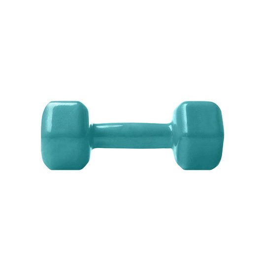Halter Sextavado Emborrachado 3 Kg - Verde