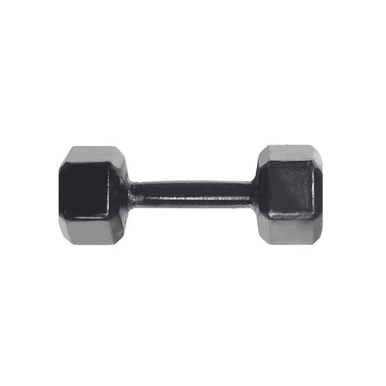 Halter Sextavado Pintado 10 Kg - Preto