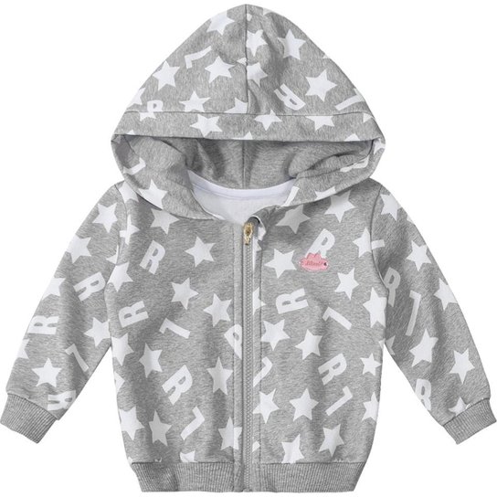 Jaqueta Bebê Lilica Ripilica Feminino - Cinza