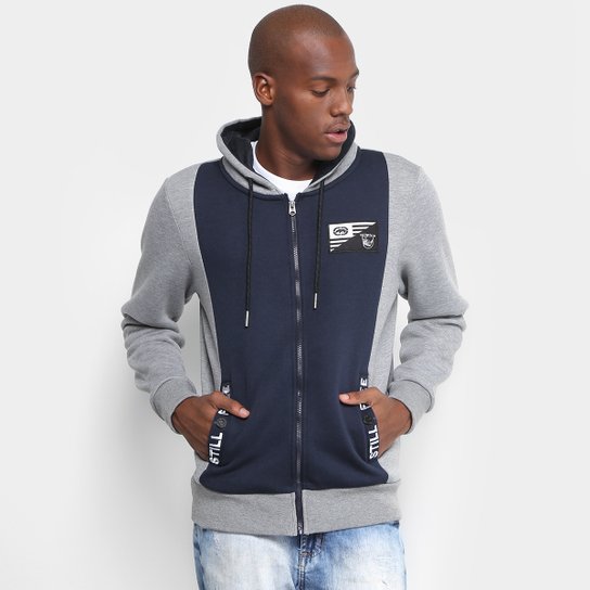 Jaqueta de Moletom Ecko Masculina - Cinza