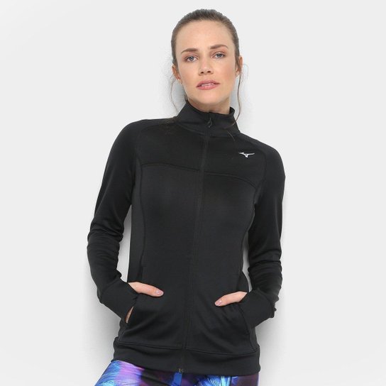 Jaqueta Mizuno Alpha Knit Feminina - Preto
