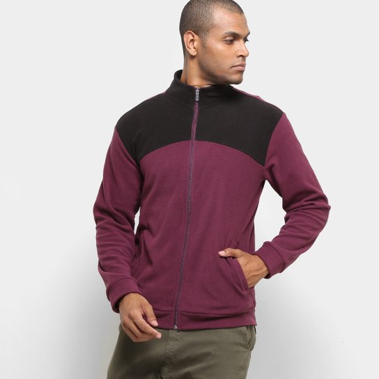 Jaqueta Treebo Fleece Recorte Masculina - Vinho