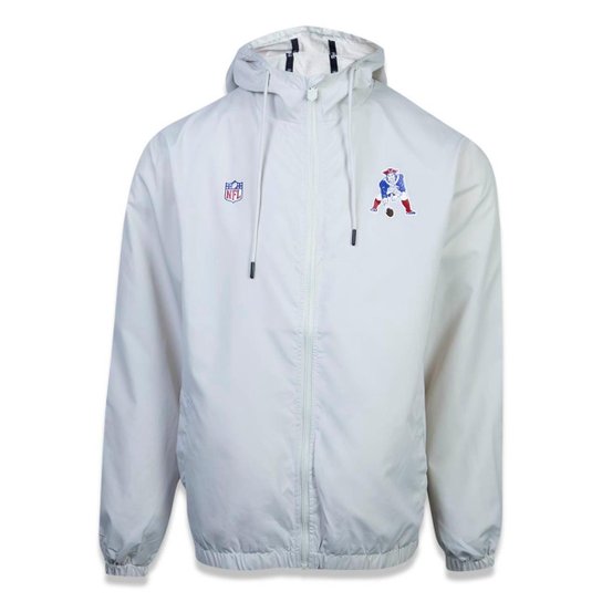 Jaqueta Windbreak New England Patriots NFL New Era Masculina - Bege