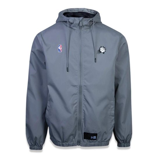 Jaqueta Windbreak Phoenix Suns NBA New Era Masculina - Cinza