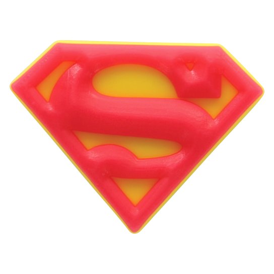 Jibbitz Infantil Crocs Superman - Amarelo+Vermelho