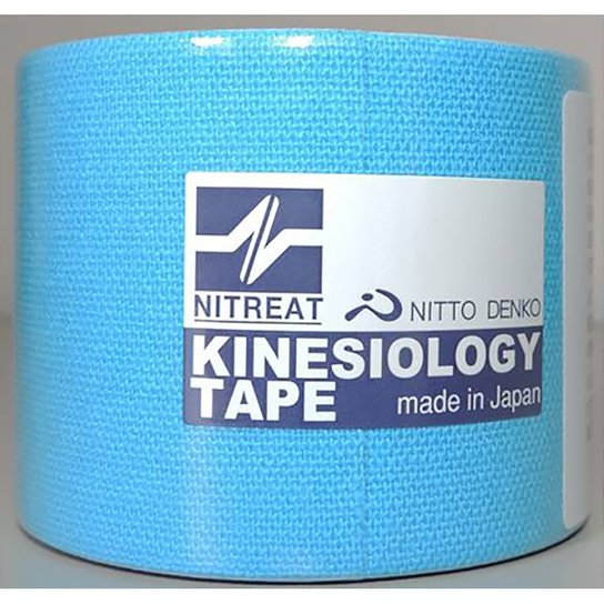 Kinesiology Tape - 5 Cm - Azul Piscina+Branco
