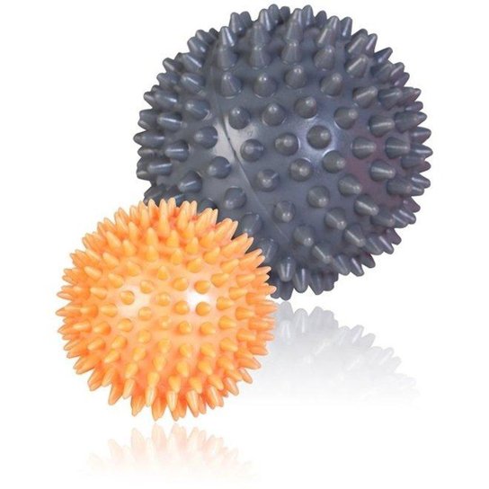 Kit 2 Bolas Cravo Para Massagem 7 E 9Cm Liveup - Preto