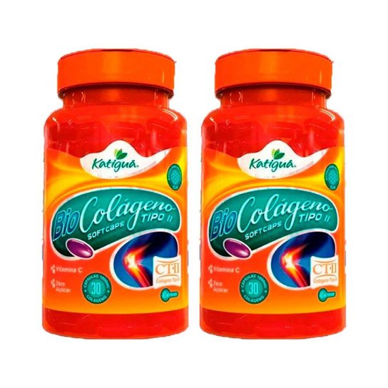 Kit 2 x Colágeno Tipo II com Vitamina C Katigua 30 Caps. -