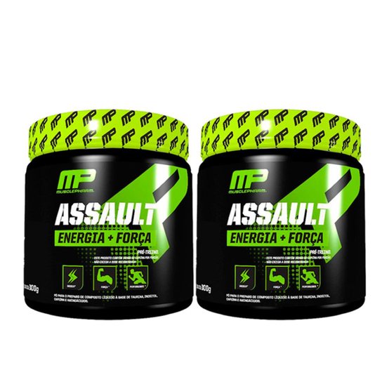 Kit 2x Assault Pré Treino 300g Musclepharm -