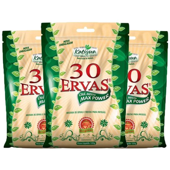 Kit 3x Chá misto 30 Ervas 120 Gramas - Katigua -