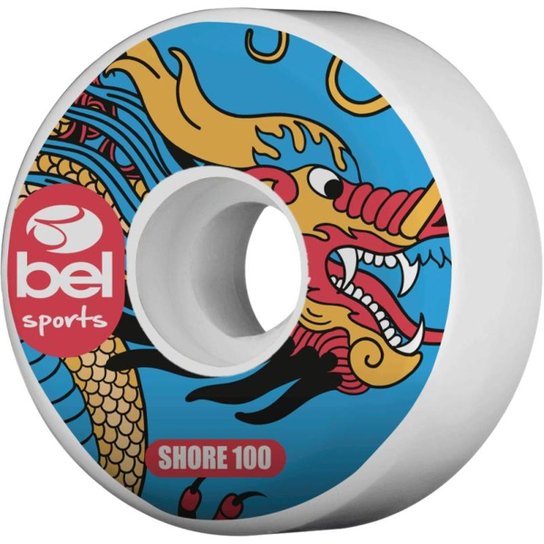 Kit 4 Rodas Pu Shore 100 Skates - Branco