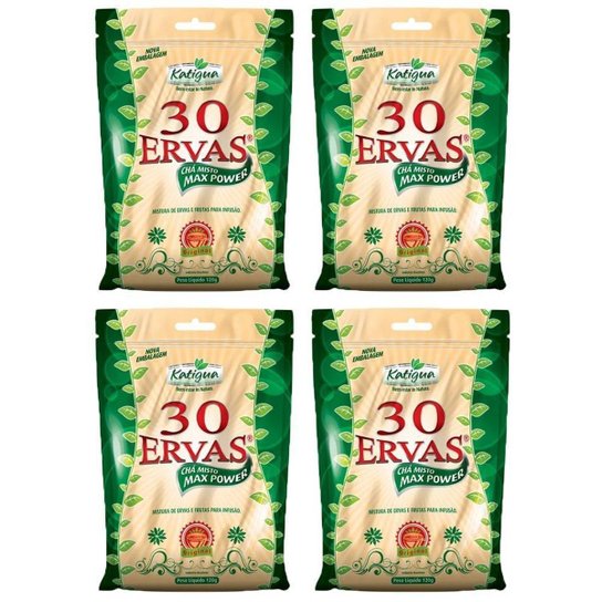 Kit 4x Chá misto 30 Ervas 120 Gramas - Katigua -