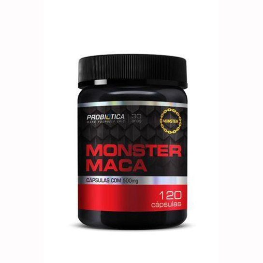 Kit 5X Monster Maca Peruana - 120 Cápsulas - Probiotica -