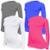 Kit C/ 4 Camisas Feminino Stigli Pro Proteção Solar FPU 50 Manga Longa Luna Poliamida N
