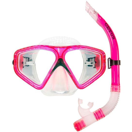 Kit Mergulho Máscara+Snorkel Cetus New Parma Fun - Rosa