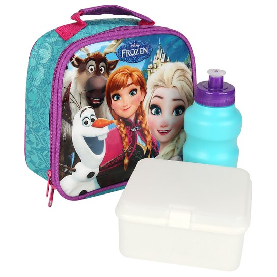 Lancheira Dermiwil Frozen Selfie - Azul+Roxo