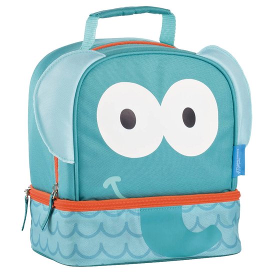 Lancheira Escolar Multikids Little Buddys Elefante Fant Térmica - Azul