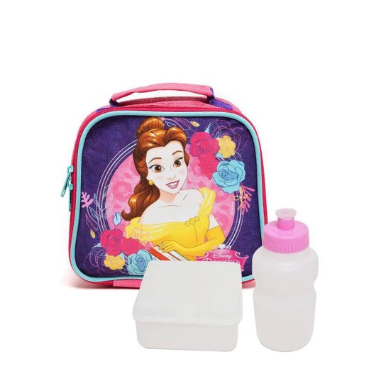 Lancheira Infantil Princesa Bella e a Fera 30007 Feminina - Rosa