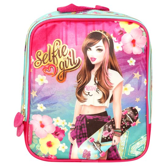 Lancheira Pacific Selfie Girl - Azul+Pink