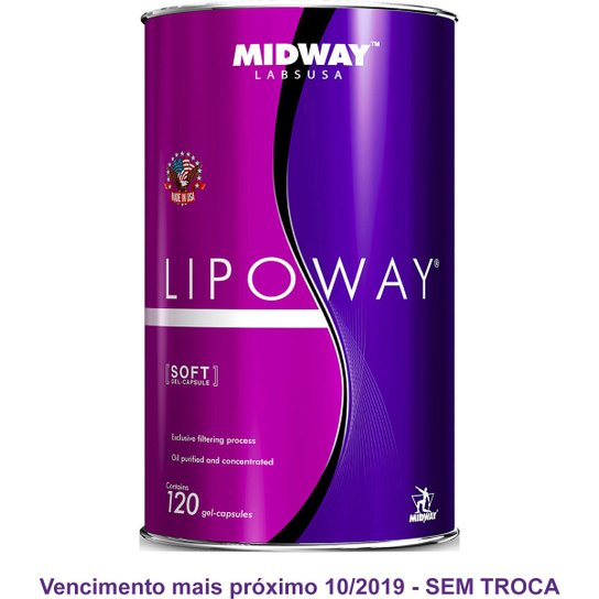 Lipoway Reduce: Vitamina E e ômegas 3, 6 e 9 Glamour 120 caps -